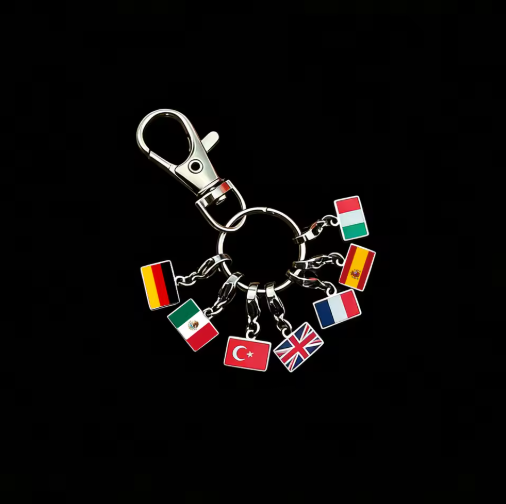 FlagCharm Travel Keychain