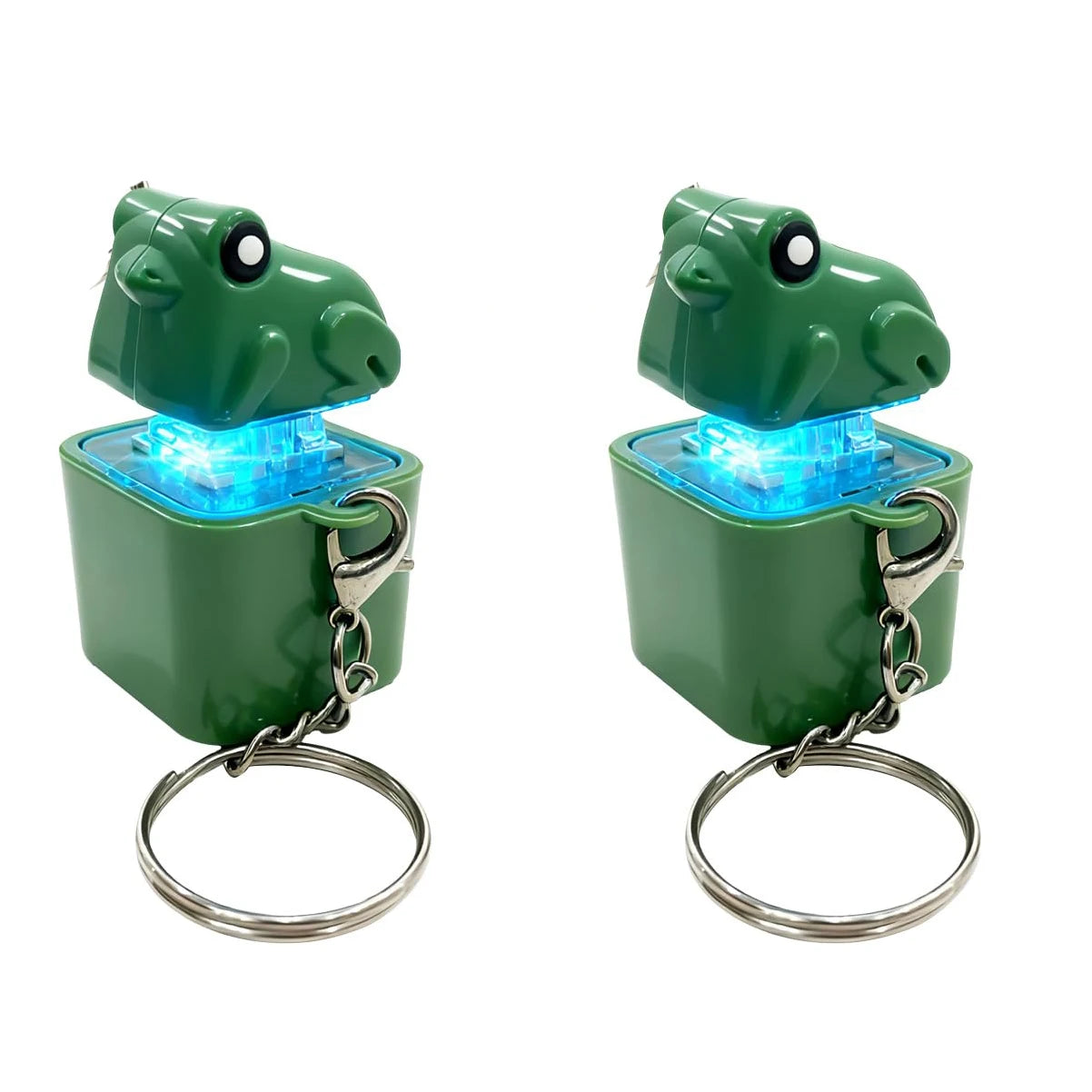Frog Light-Up Keychain with Sound