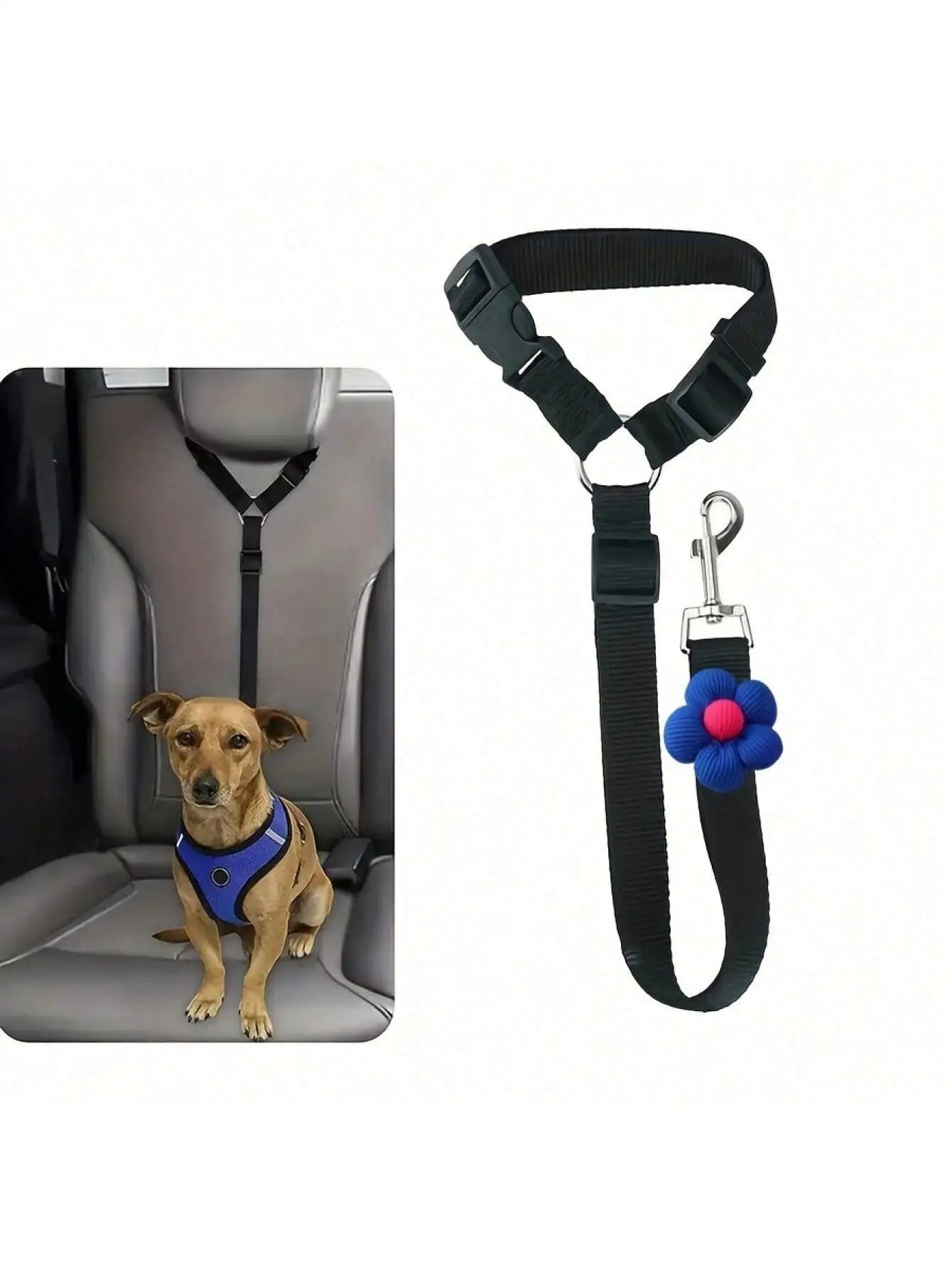 SafeRide Adjustable Pet Seat Belt Leash