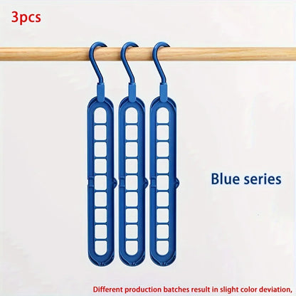 Space-Saving Multi-Layer Clothes Hangers
