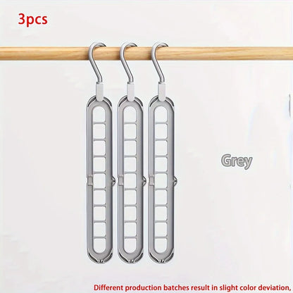 Space-Saving Multi-Layer Clothes Hangers