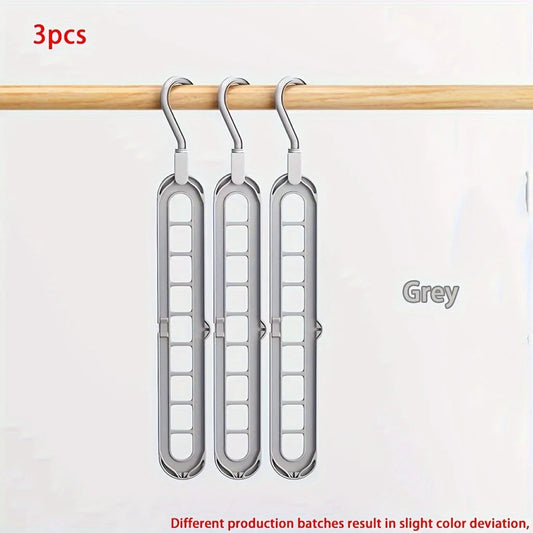 Space-Saving Multi-Layer Clothes Hangers