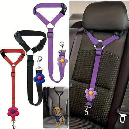 SafeRide Adjustable Pet Seat Belt Leash