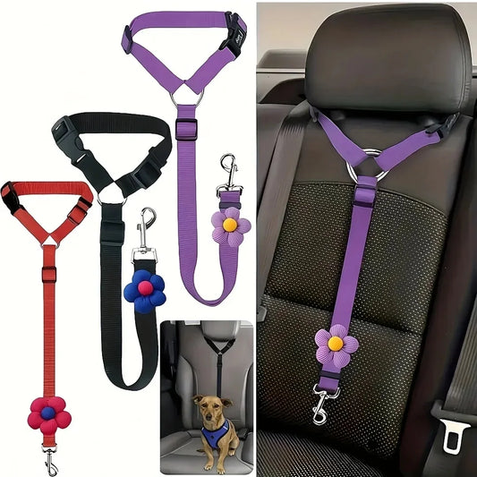 SafeRide Adjustable Pet Seat Belt Leash