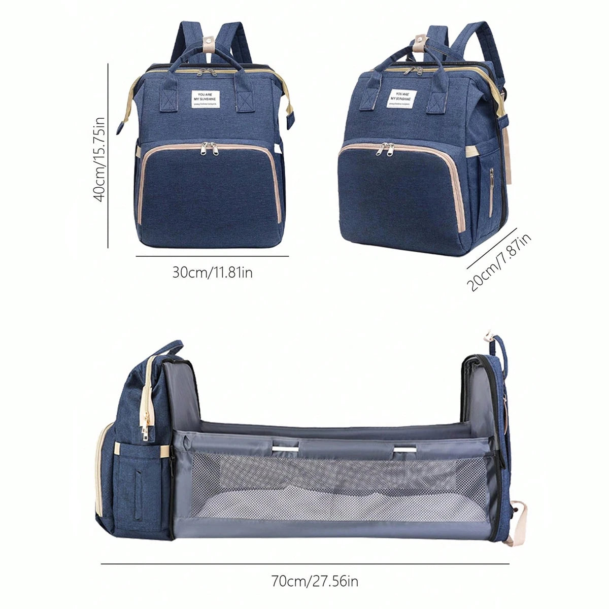 NestGo Baby Travel Crib Backpack
